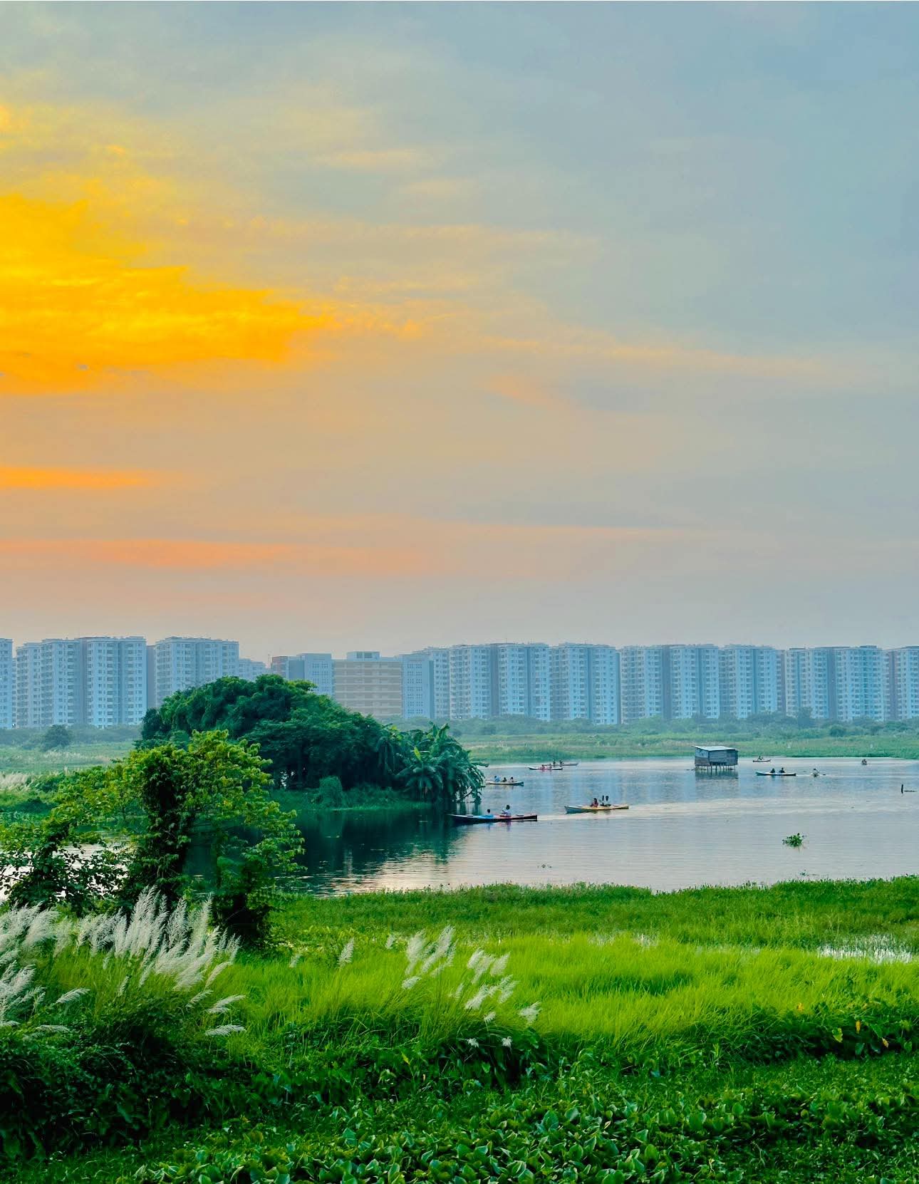 উত্তরা দিয়াবাড়ির বিকাল বেলার সুন্দর দৃশ্য।