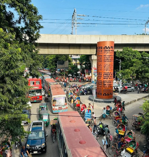 ব্যাস্ততম শাহবাগ, ঢাকা, বাংলাদেশ।🇧🇩