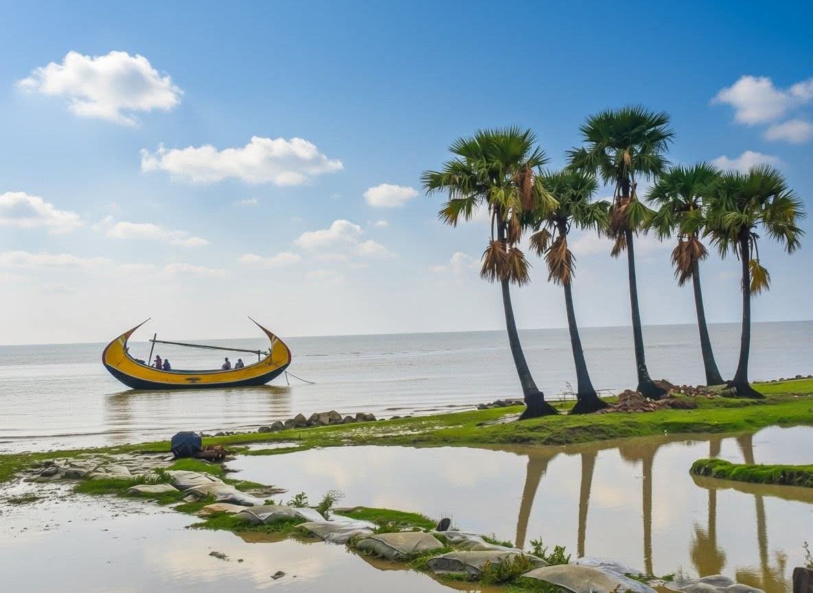 হইয়া আমি দেশান্তরী
দেশ-বিদেশে ভিড়াই তরী,রে! 
মনপুরা দ্বীপ, ভোলা, বাংলাদেশ।