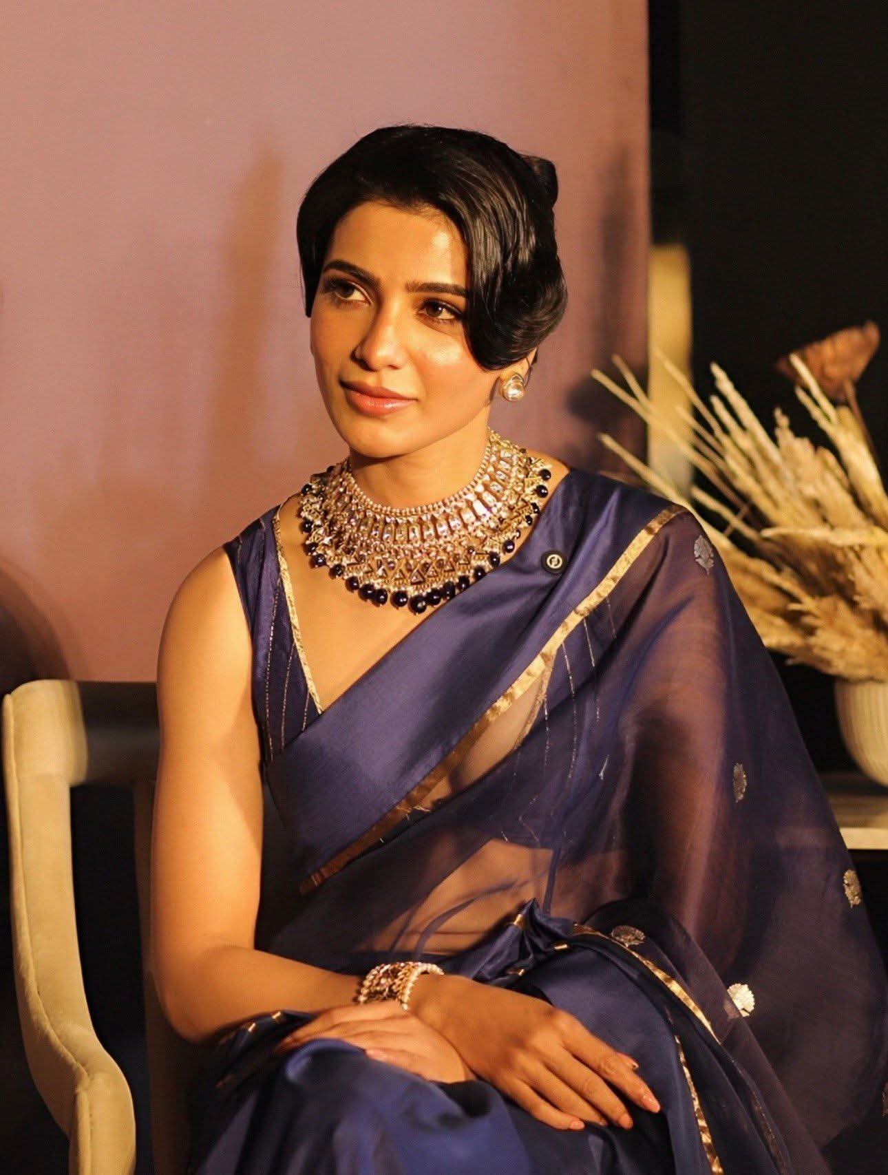 Samantha Ruth Prabhu - Telugu Beautiful Actor - Indian Saree Beauty