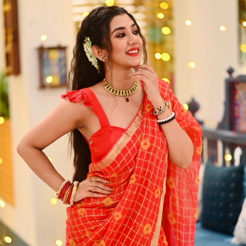 Sreetama Baidya - Kolkata Beautiful Actor - Indian Saree Beauty