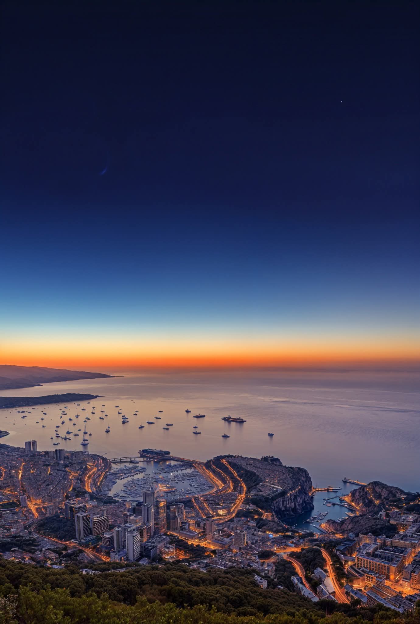 Harbor lights at Monte Carlo, Monaco!