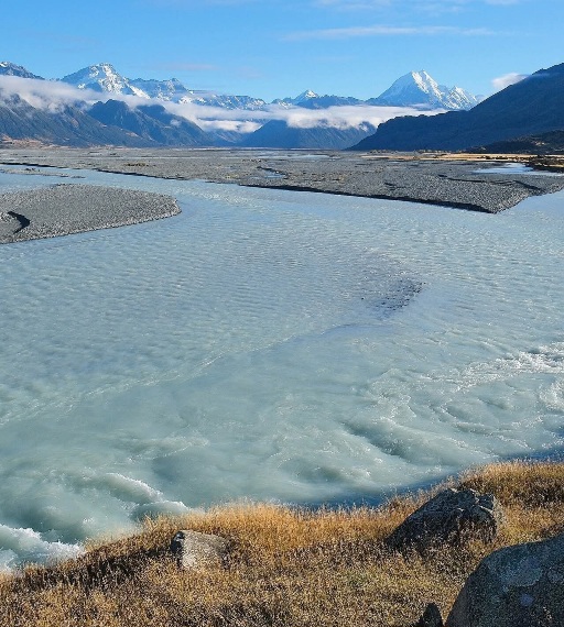 Tasman River, New Zealand.