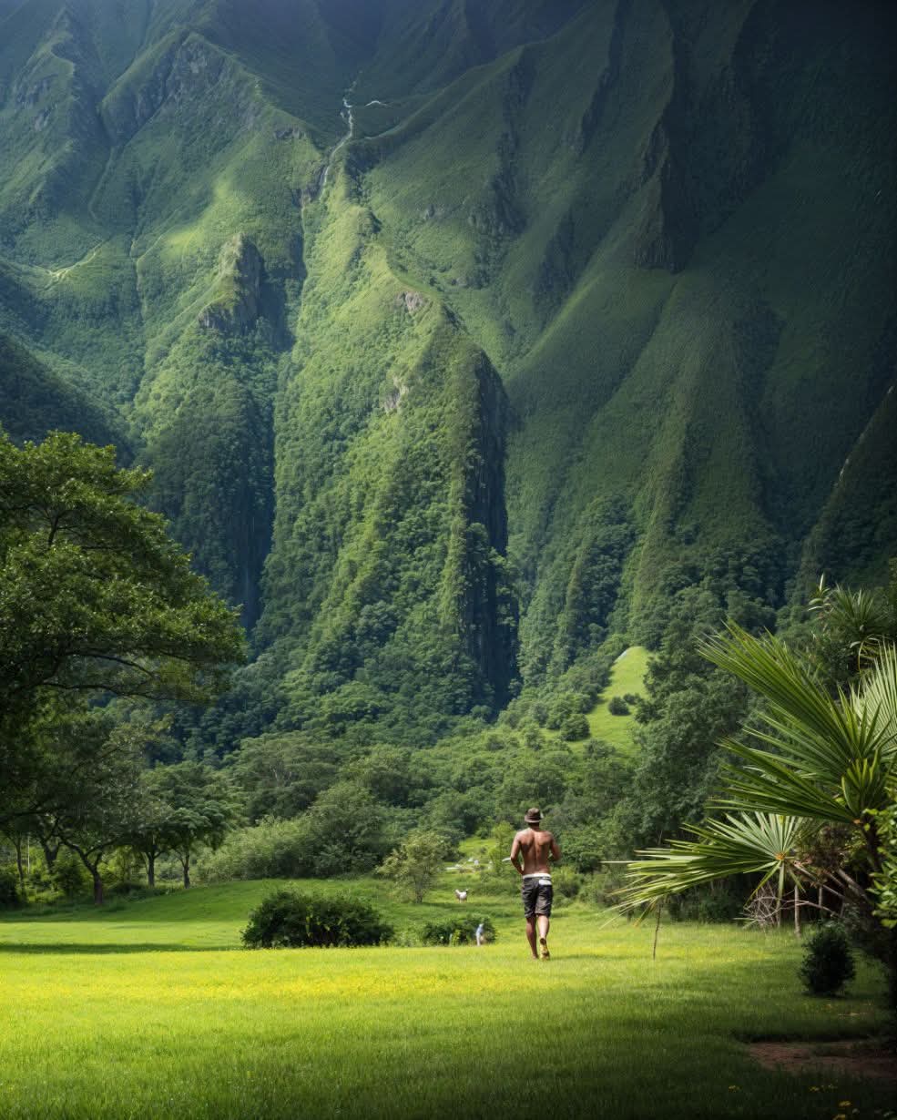 Lush valley views in Maui, Hawaii!