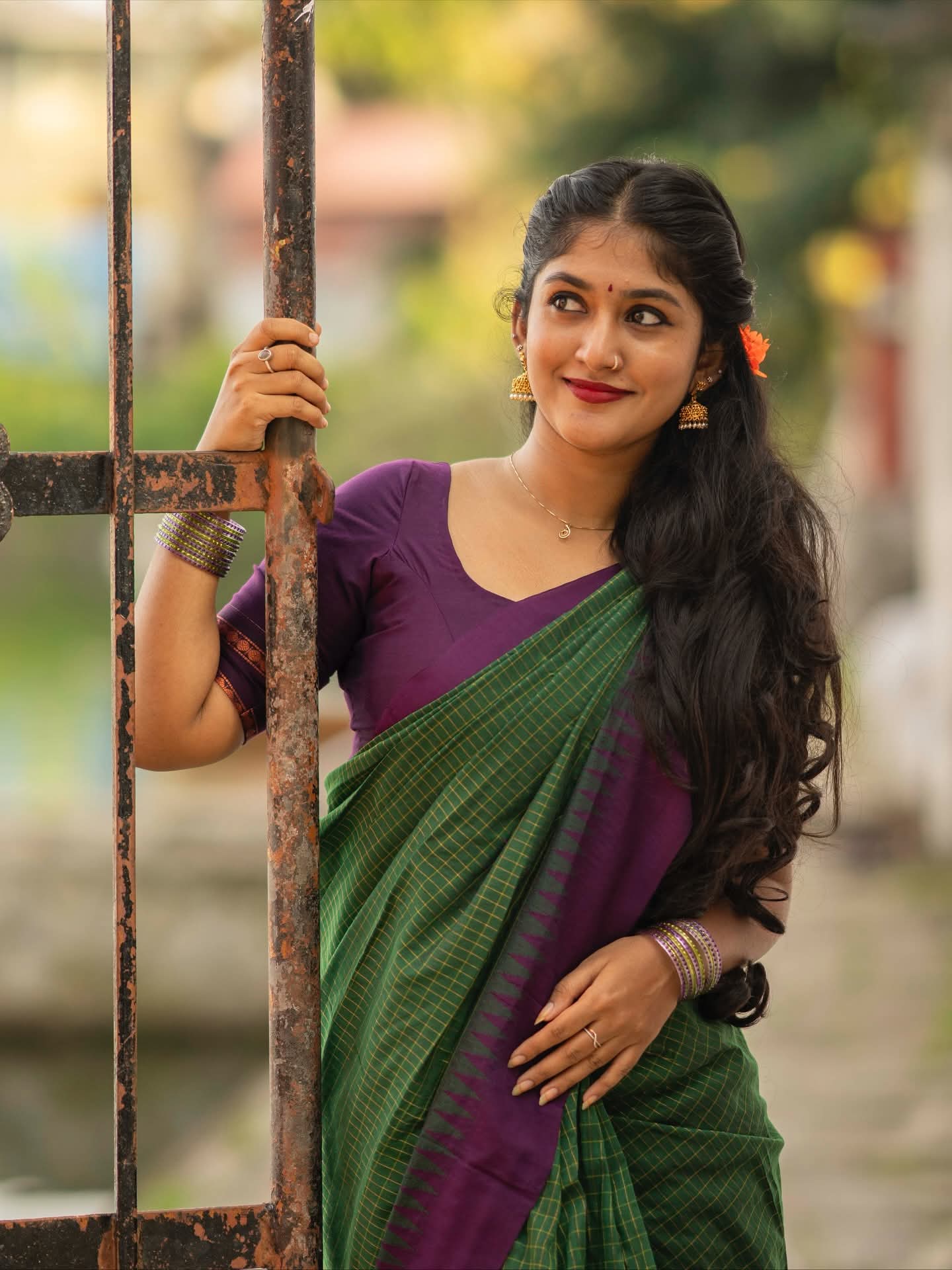 Kalyani Anil - Telugu Beautiful Actor - Telugu Beautiful Model - Telugu Saree Beauty - Telugu Saree Model - Indian Saree Beauty - Saree Blouse Fashion