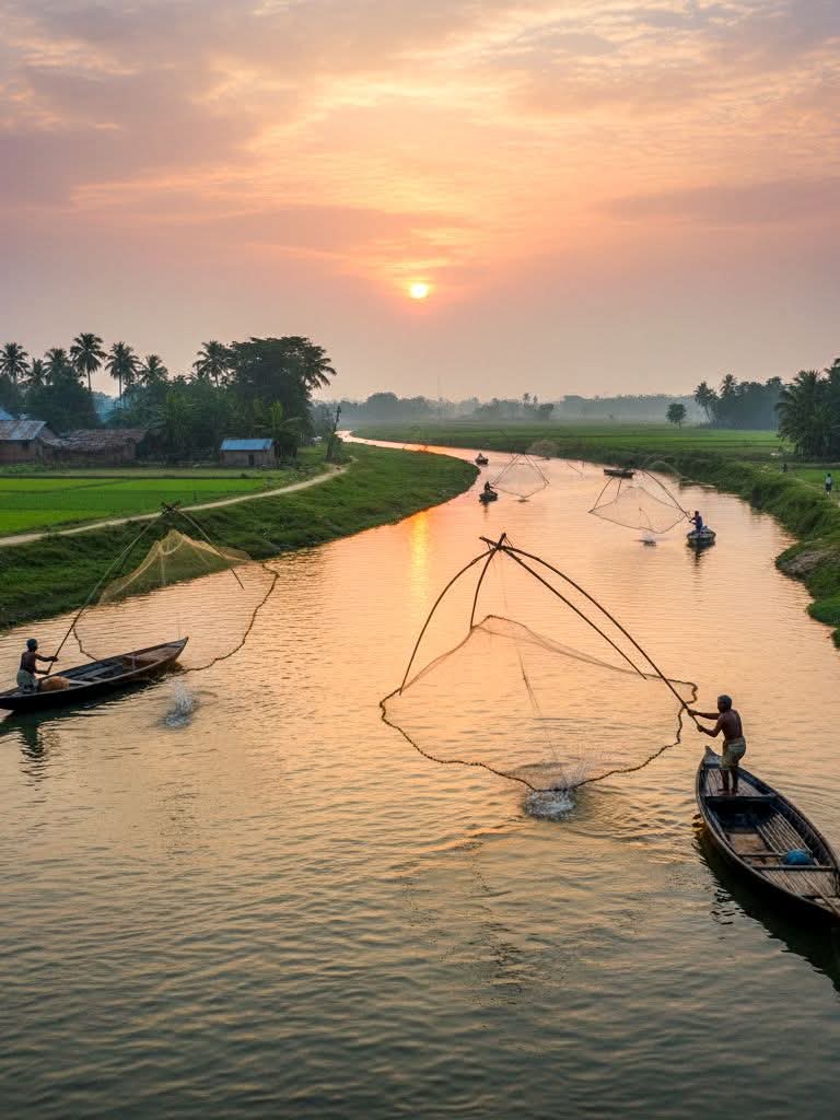 মাছ ধরা শুধু পেশা নয়, নদীর সাথে এক বন্ধন।