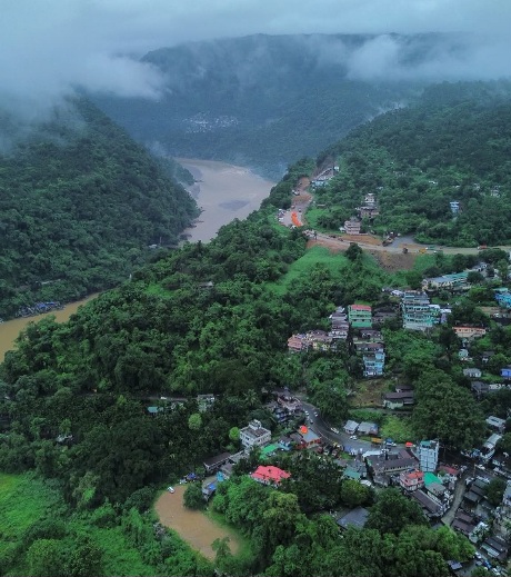 জাফলং জিরো পয়েন্ট থেকে, মেঘালয় ডাউকি।