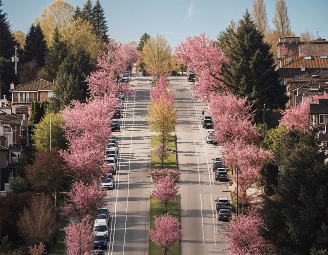 Cherry blossoms at Vancouver, Canada!