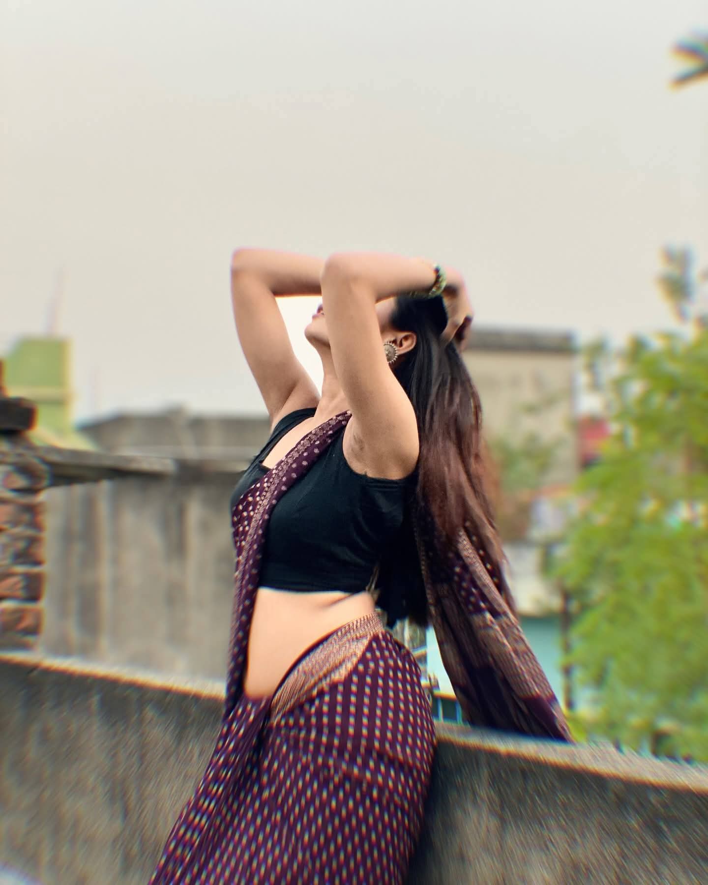 Brishti Chowdhury - Indian Saree Blouse Model - Indian Blouse Design - Indian Blouse Style - Indian Blouse Fashion - Indian Woman Photo - Indian Navel Beauty - Black Saree Blouse Lover - Indian Saree Blouse Sondori - Indian Saree Beauty