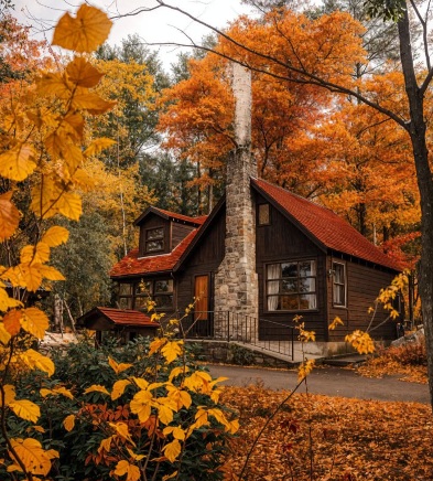 🍂 Cozy forest cabin in Vermont, USA!