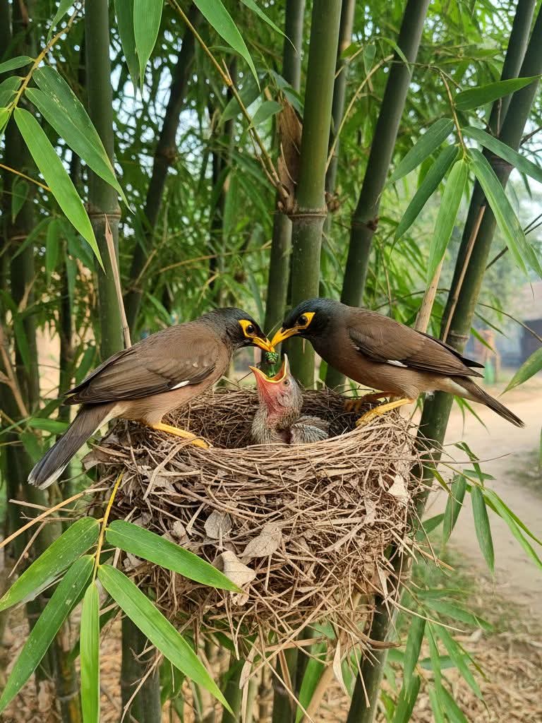 বাবার স্নেহ আর মায়ের মমতা এভাবেই গড়ে ওঠে একটি সুন্দর ভবিষ্যৎ।