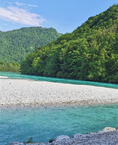 Soča River, Slovenia.