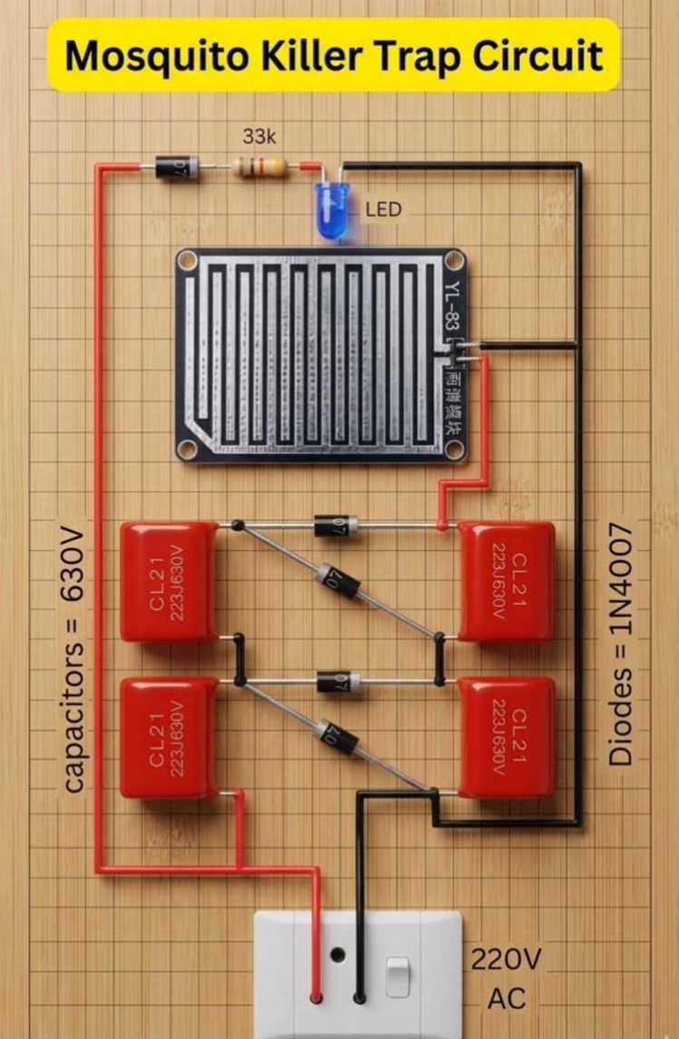 Mosquito Killer Trap Circuit