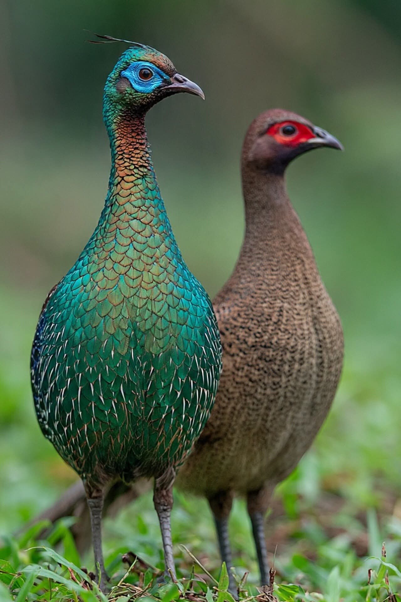 These are Himalayan monals (Lophophorus impejanus), also called Impeyan monals.🥰