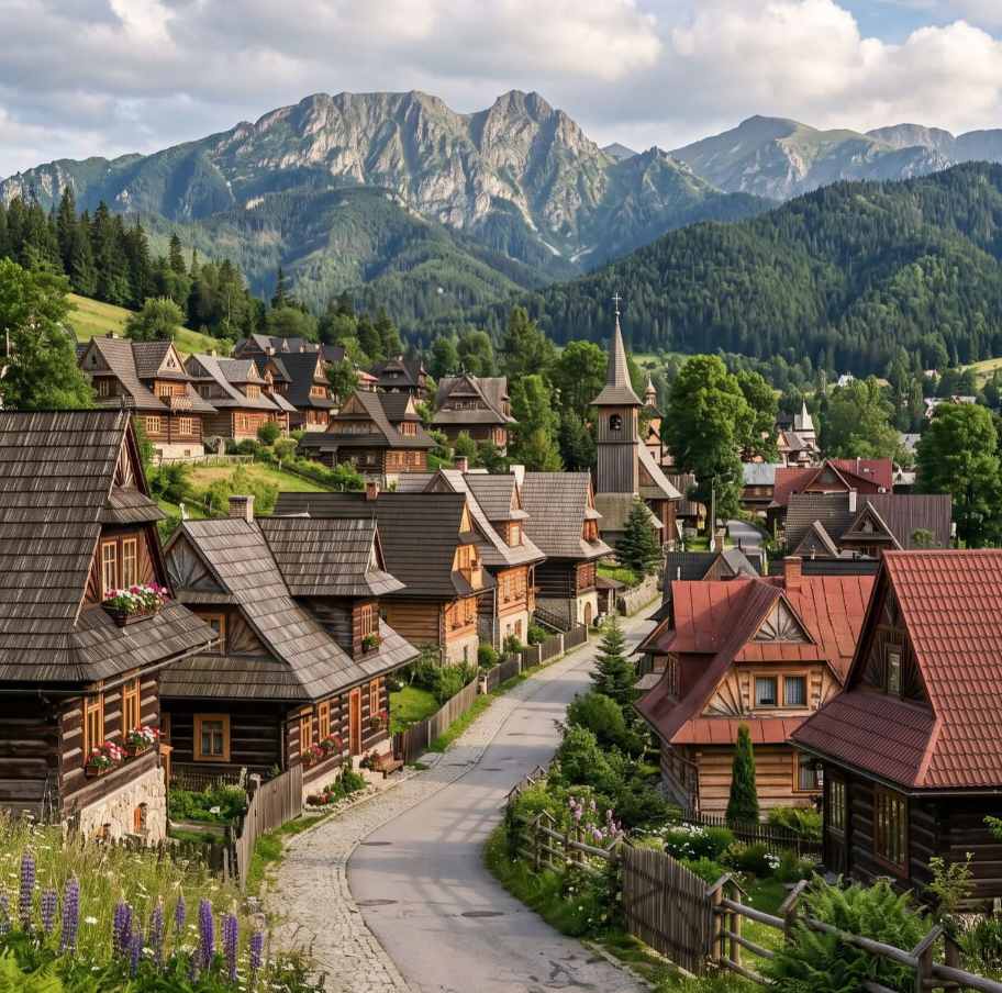 Beautiful village in Poland 🇵🇱❤️