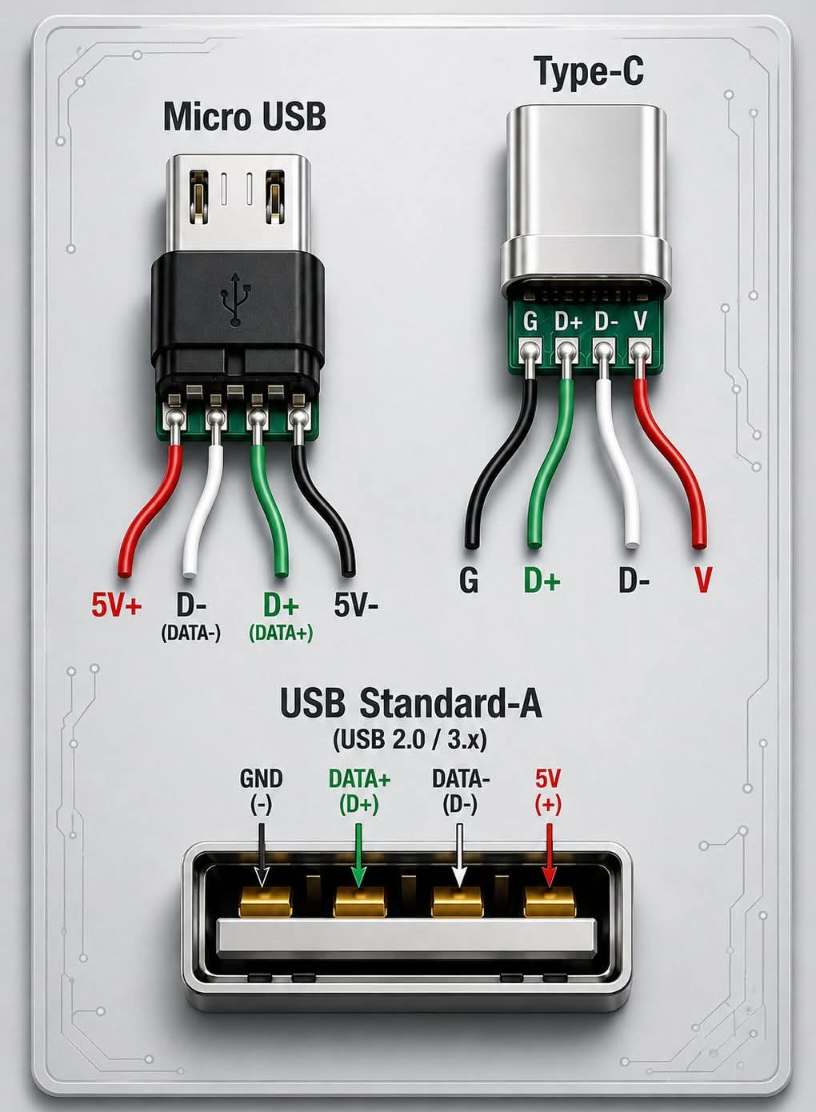 USB Connector Pinout Details
#lifestyle #electronics #italy #technology #usa