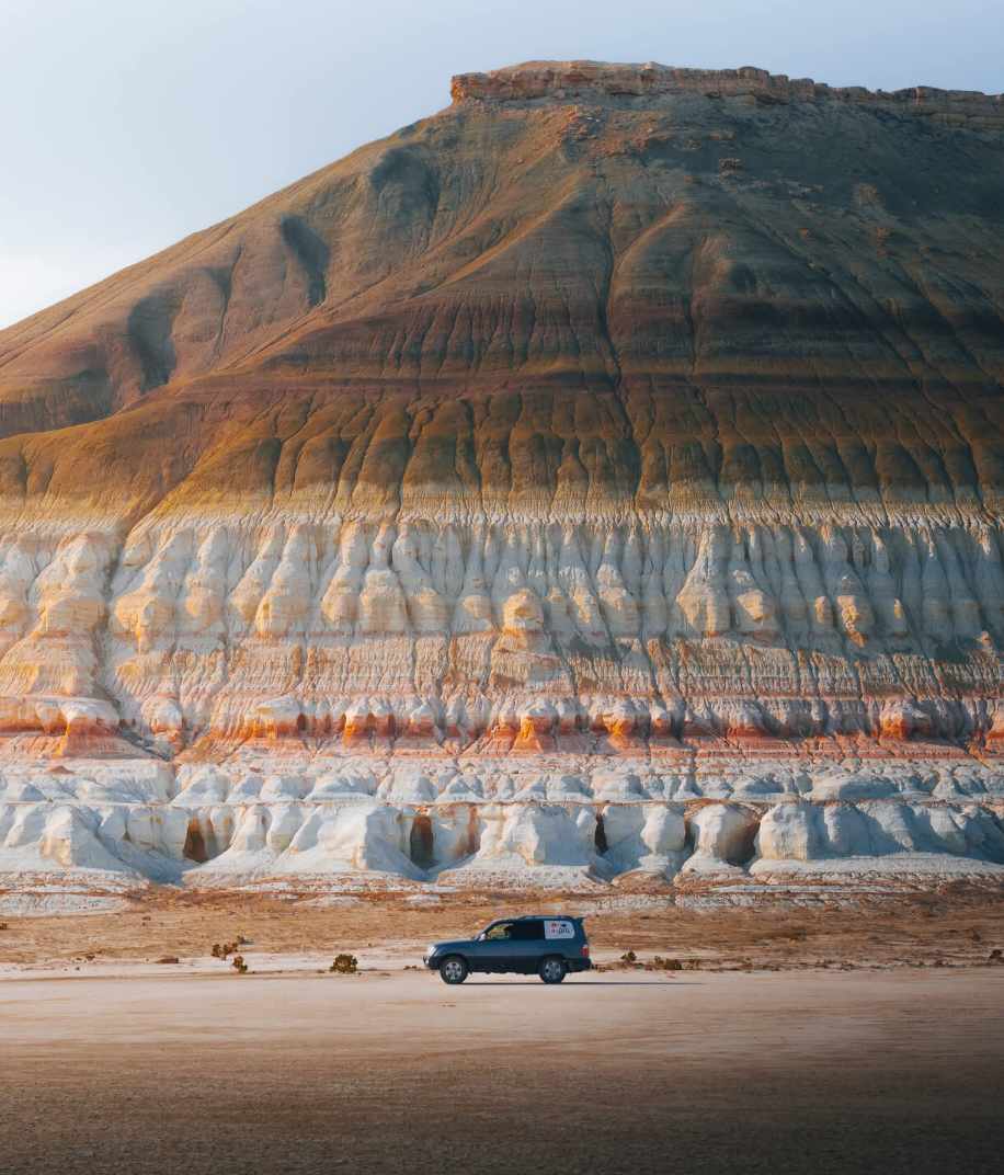 Feeling very small in Kazakhstan 🏔️