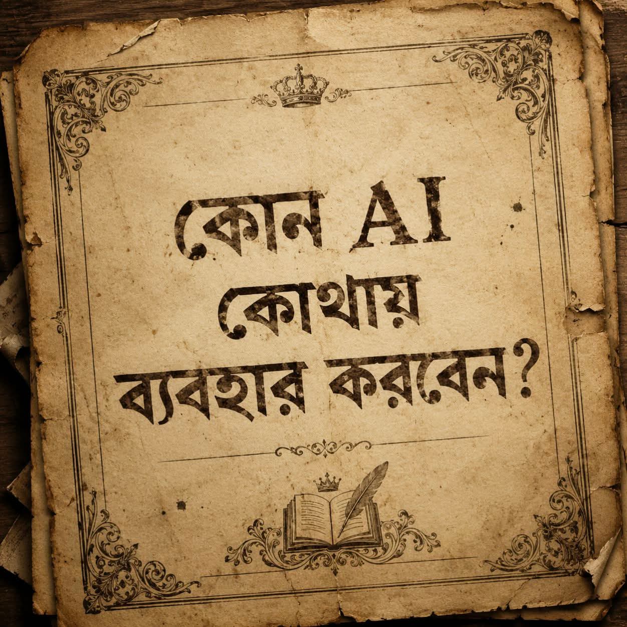 কোন AI কাজে ব্যবহার করবেন?