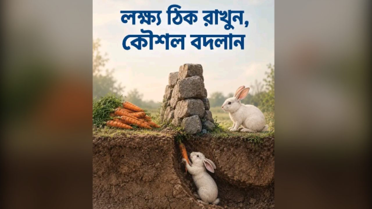 লক্ষ্য ঠিক রাখুন, কৌশল বদলান!