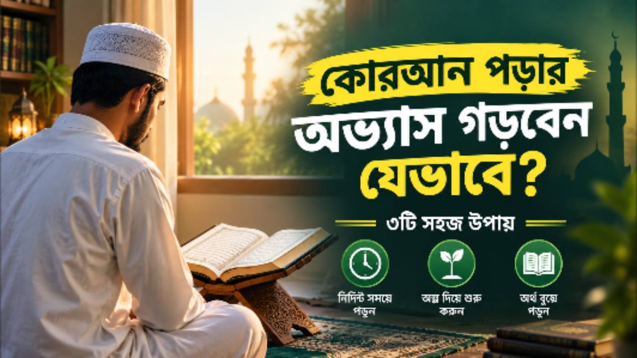 শিরোনাম: কোরআন পড়ার অভ্যাস গড়বেন যেভাবে | ৩টি সহজ উপায়
